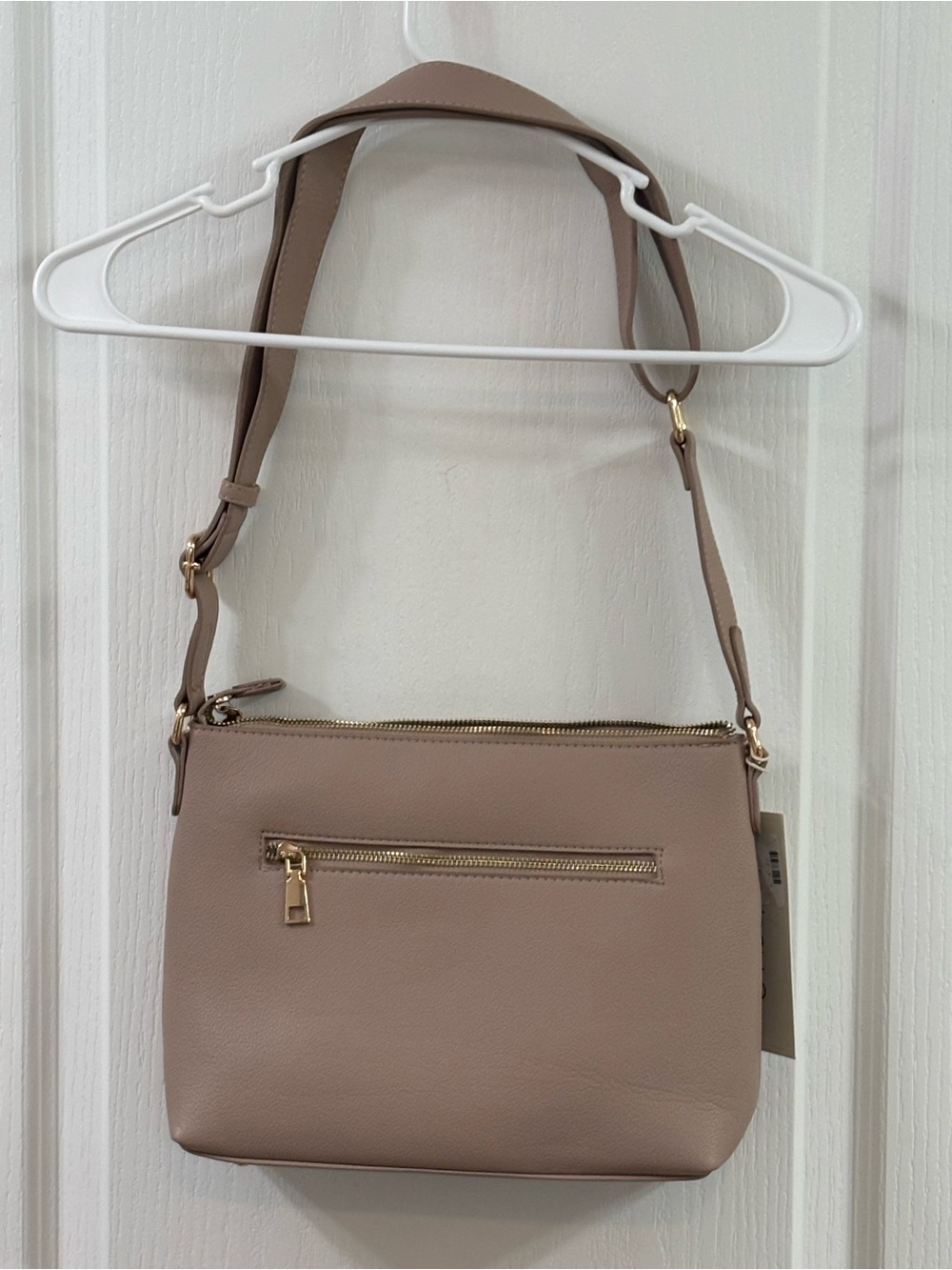 Isabelle Los Angeles Vegan Leather Blush Pink Shoulder/Crossbody Bag NWT - Picture 2 of 10